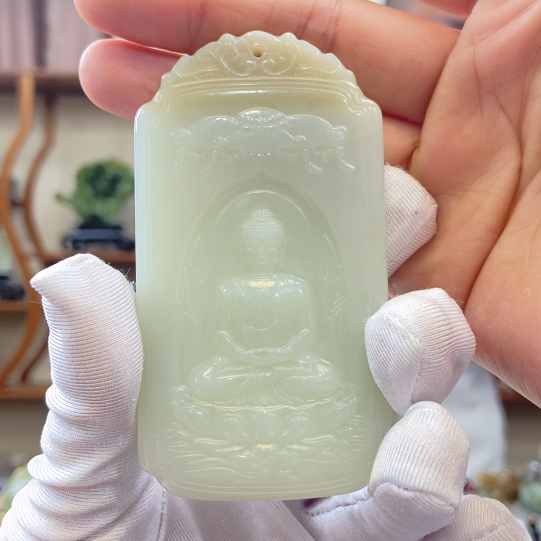 匆***客和田玉未镶嵌挂件