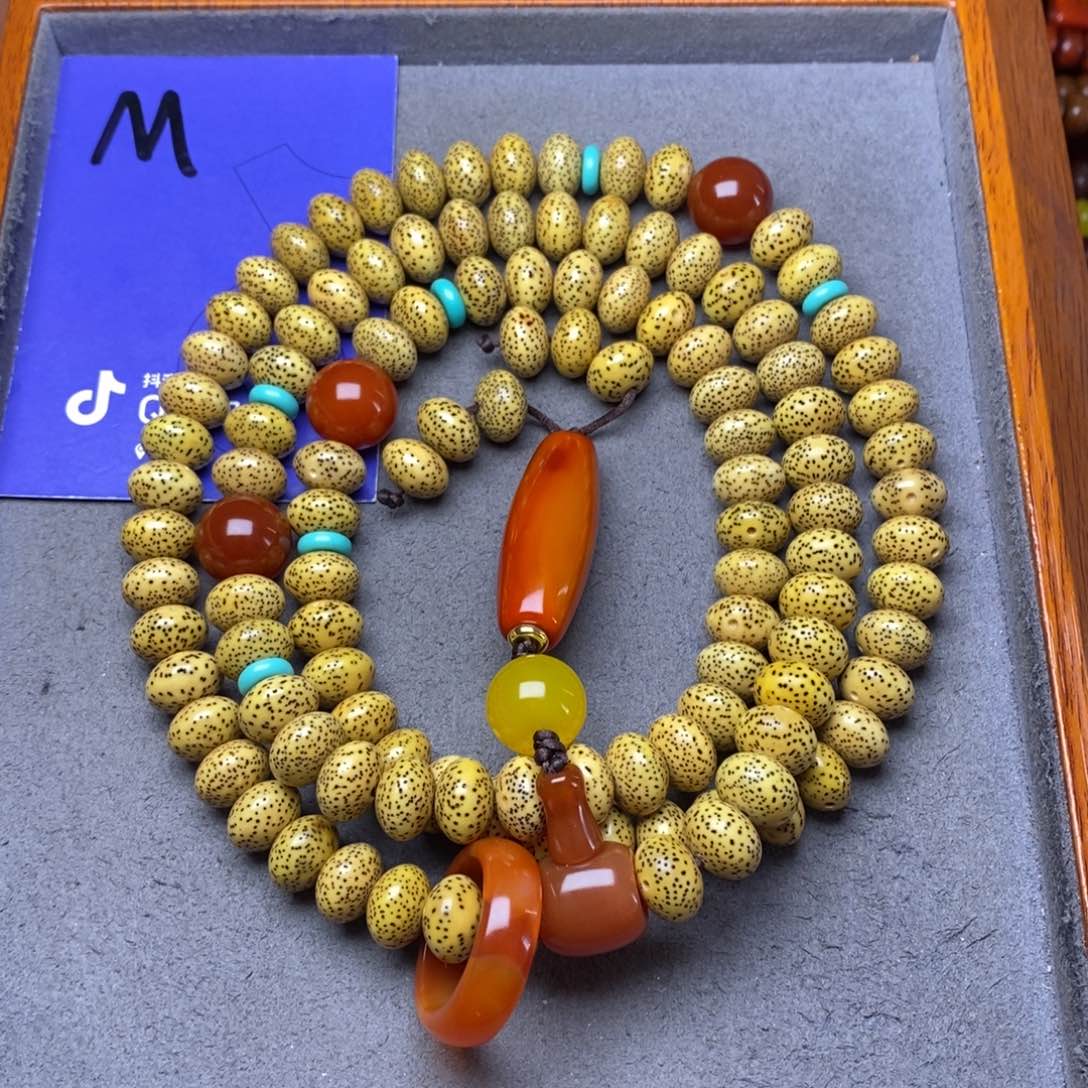 星月菩提吊坠博***角星月