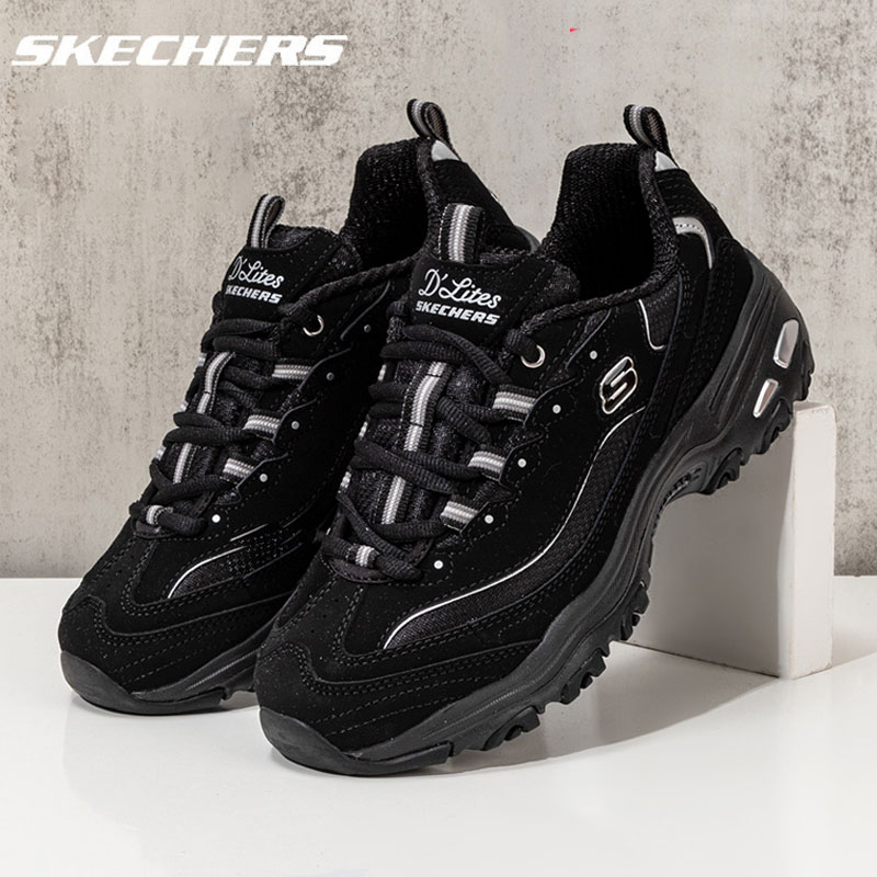 【国内现货】斯凯奇 正品 百搭熊猫鞋女鞋厚底休闲鞋子66666179【hy】