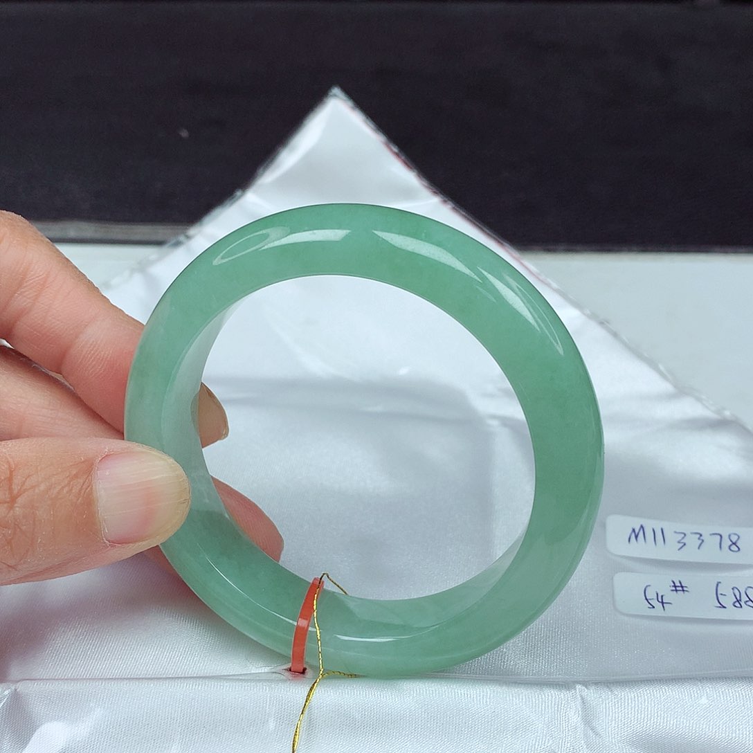 未镶嵌手镯翡翠54圈3378