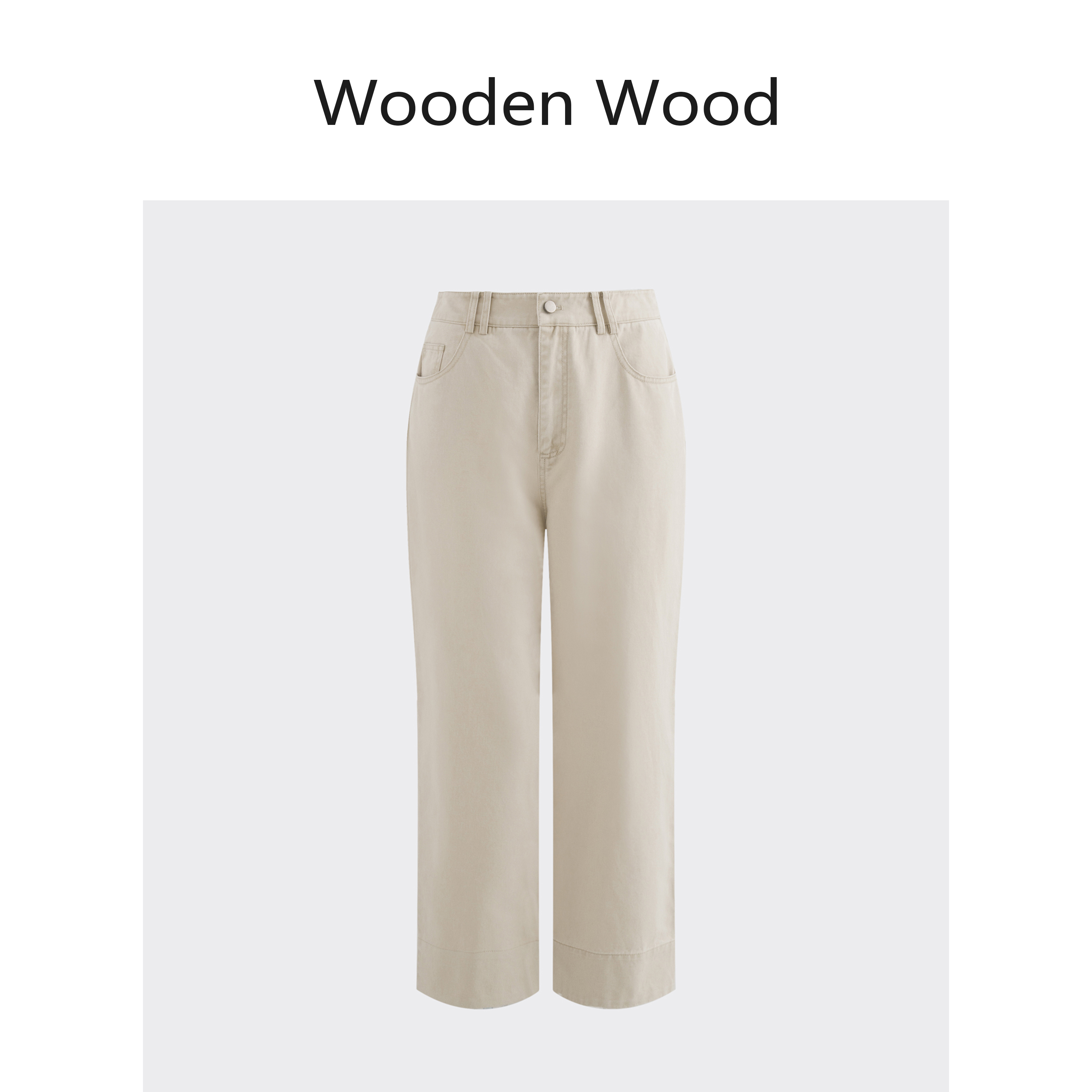 Wooden Wood“素描底色”高奢时尚舒适秋季休闲水洗牛仔裤W25QX713