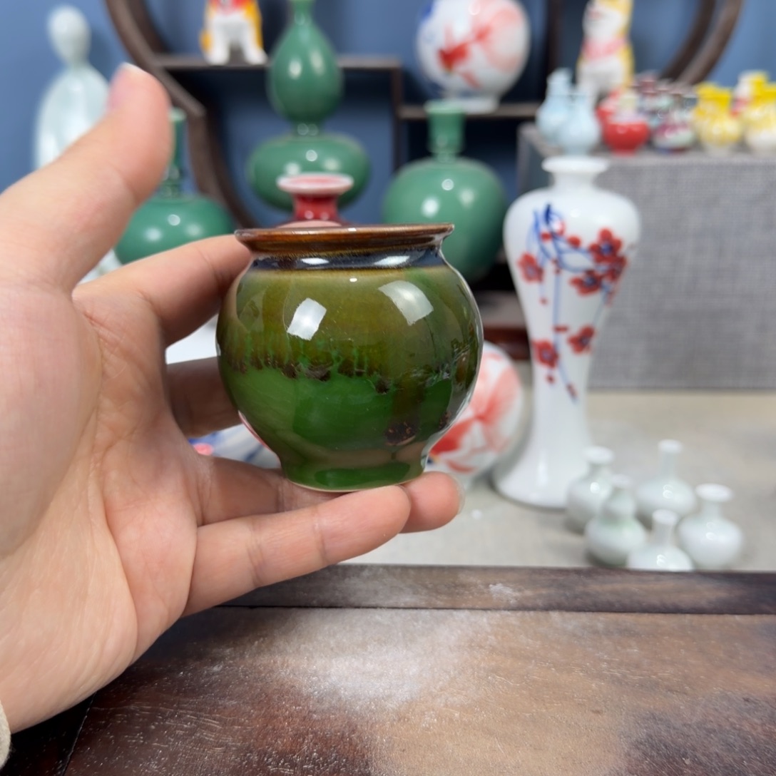 陶瓷手工小花器摆件