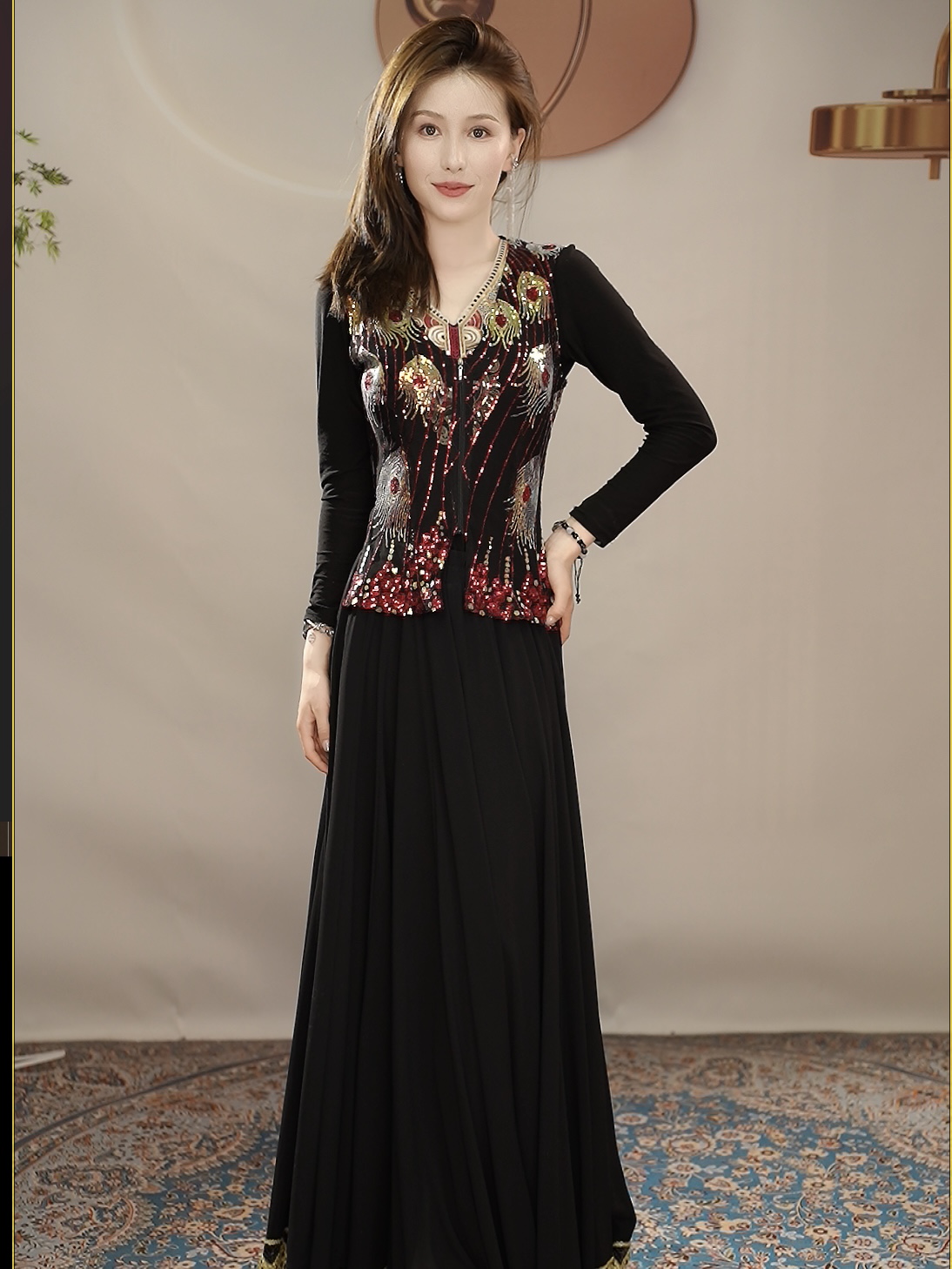 民族风夏季新款短马甲刺绣亮片设计