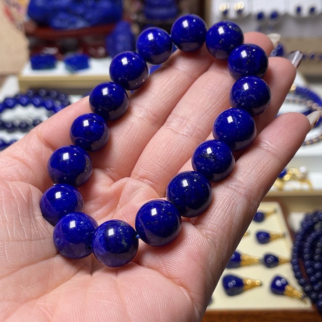 青***酒青金石未镶嵌性价比13mm男士手串