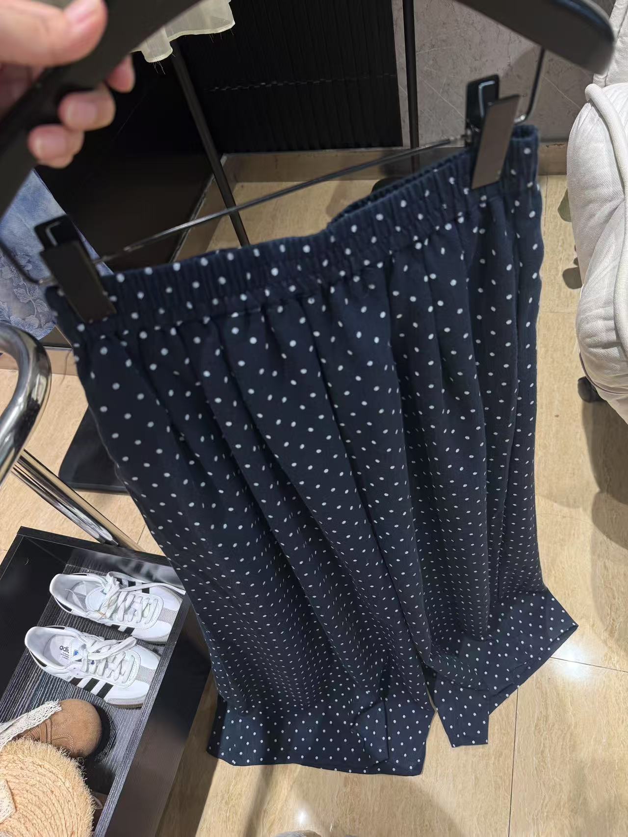 Coriander香菜 夏季休闲宽松波点裤6852067