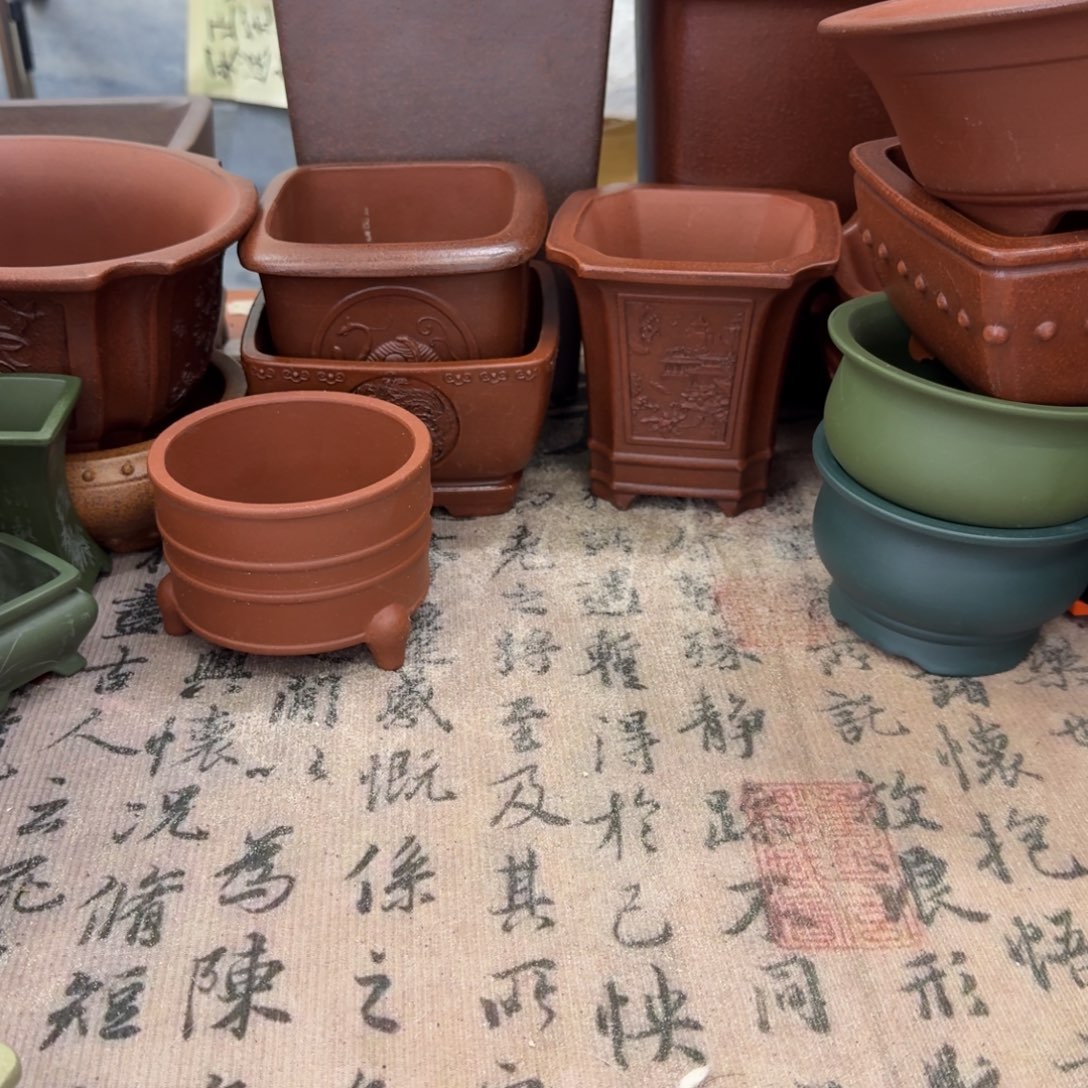 紫砂花盆宜兴紫砂正品内经花盆