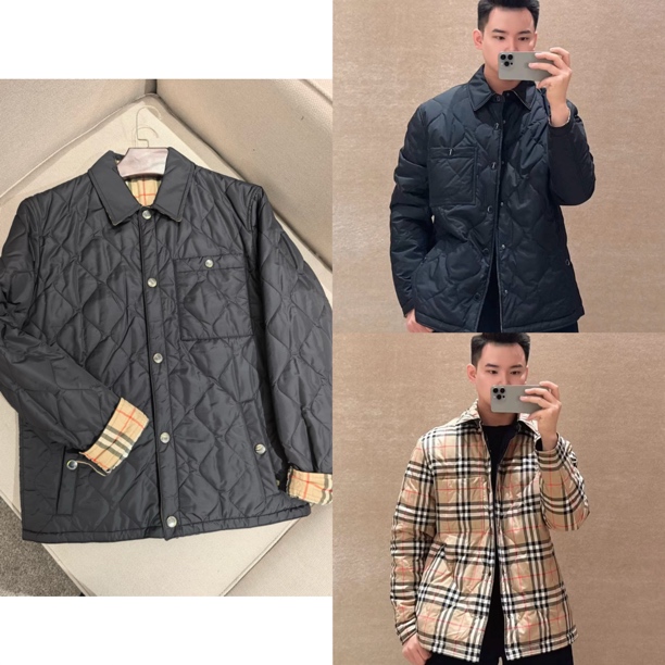未使用 BURBERRY/博柏利 男款双面棉服外套夹克 10270