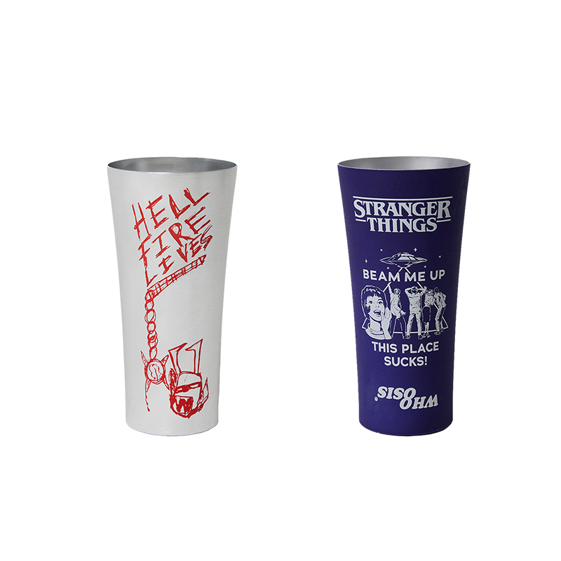 【怪奇物语官方联名】WHOOSIS 怪奇物语 金属温变杯 餐具