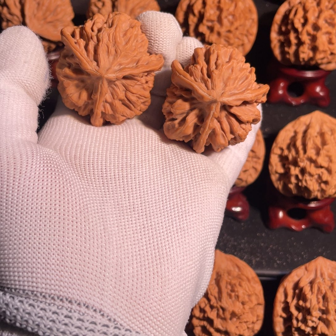 文玩核桃把件43官帽