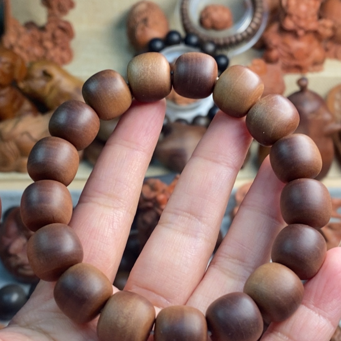 猜***壳檀香木手串/手链老山檀红肉13/14