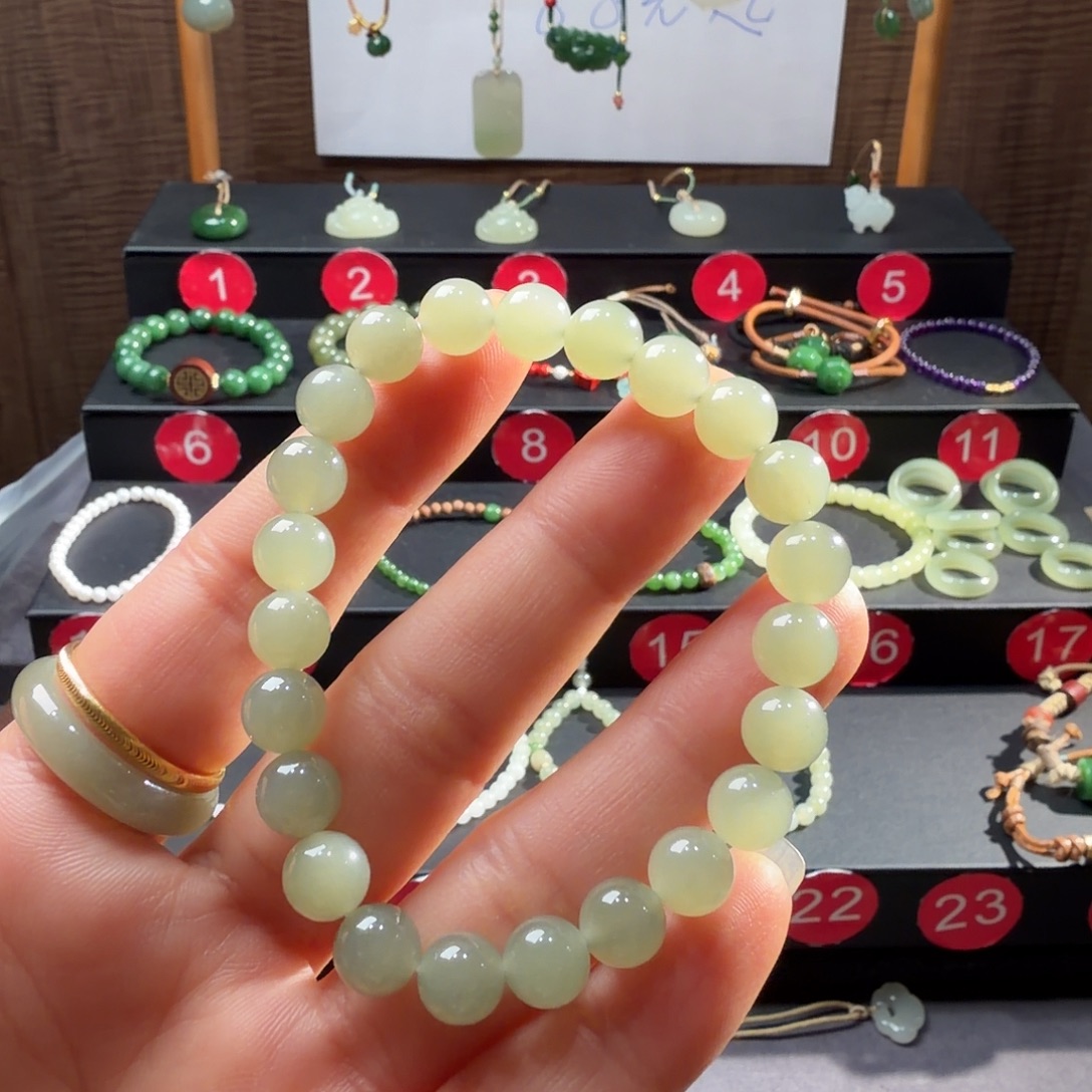 和田玉未镶嵌手链