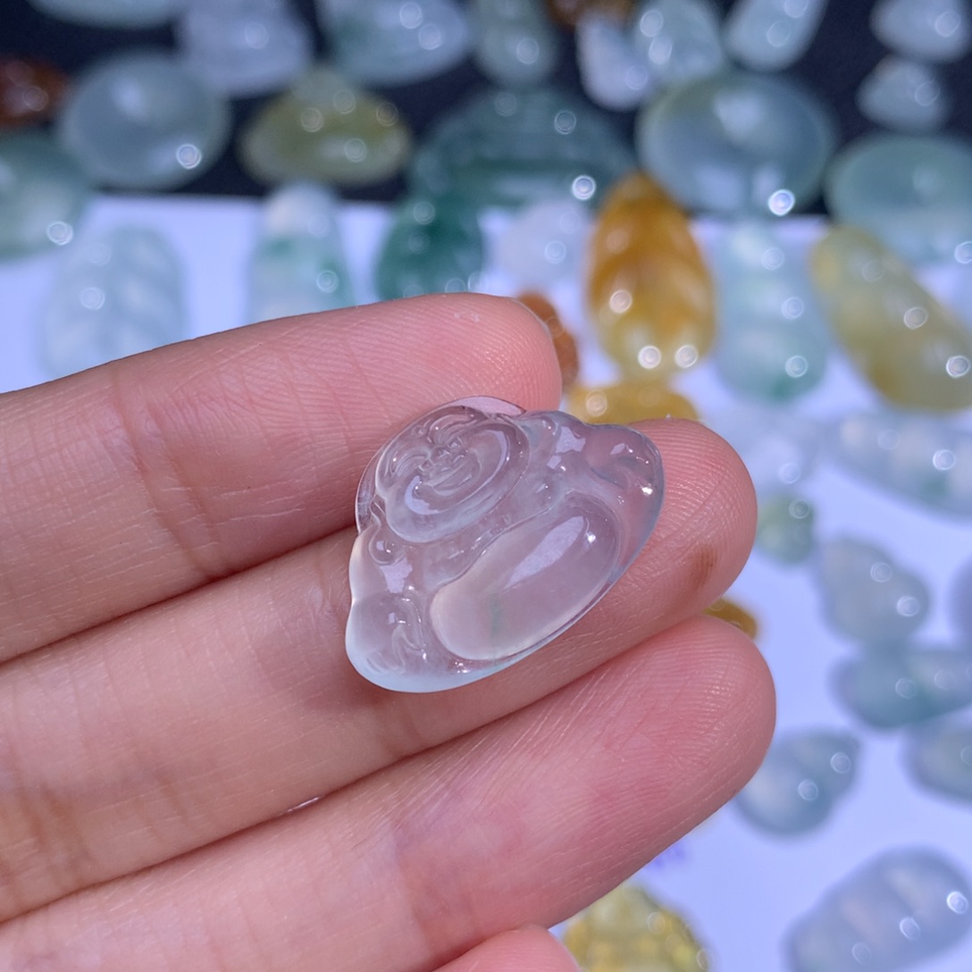 翡翠裸石翡翠佛公