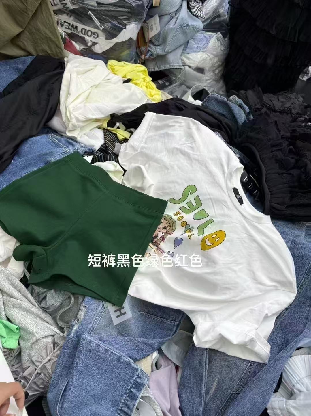 大娜小众~韩货时尚洋气潮流半袖印花T恤