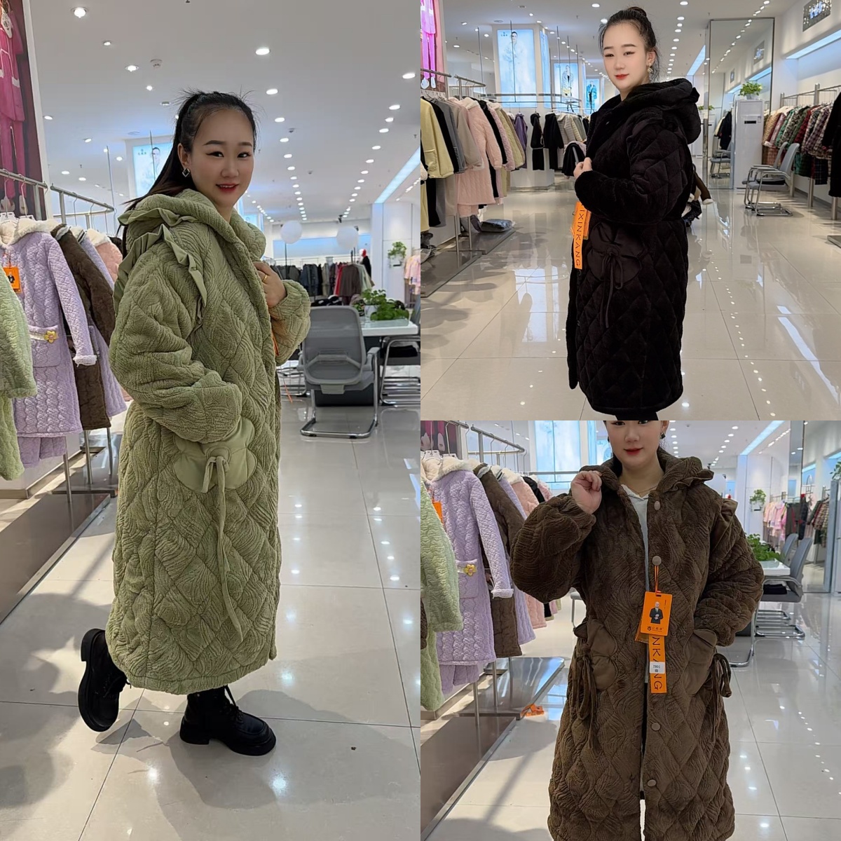【公主风】女士三层加厚时尚冬款家居服睡衣套装