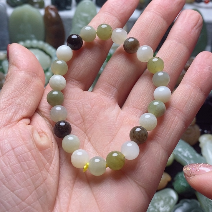 和田玉手串未镶嵌