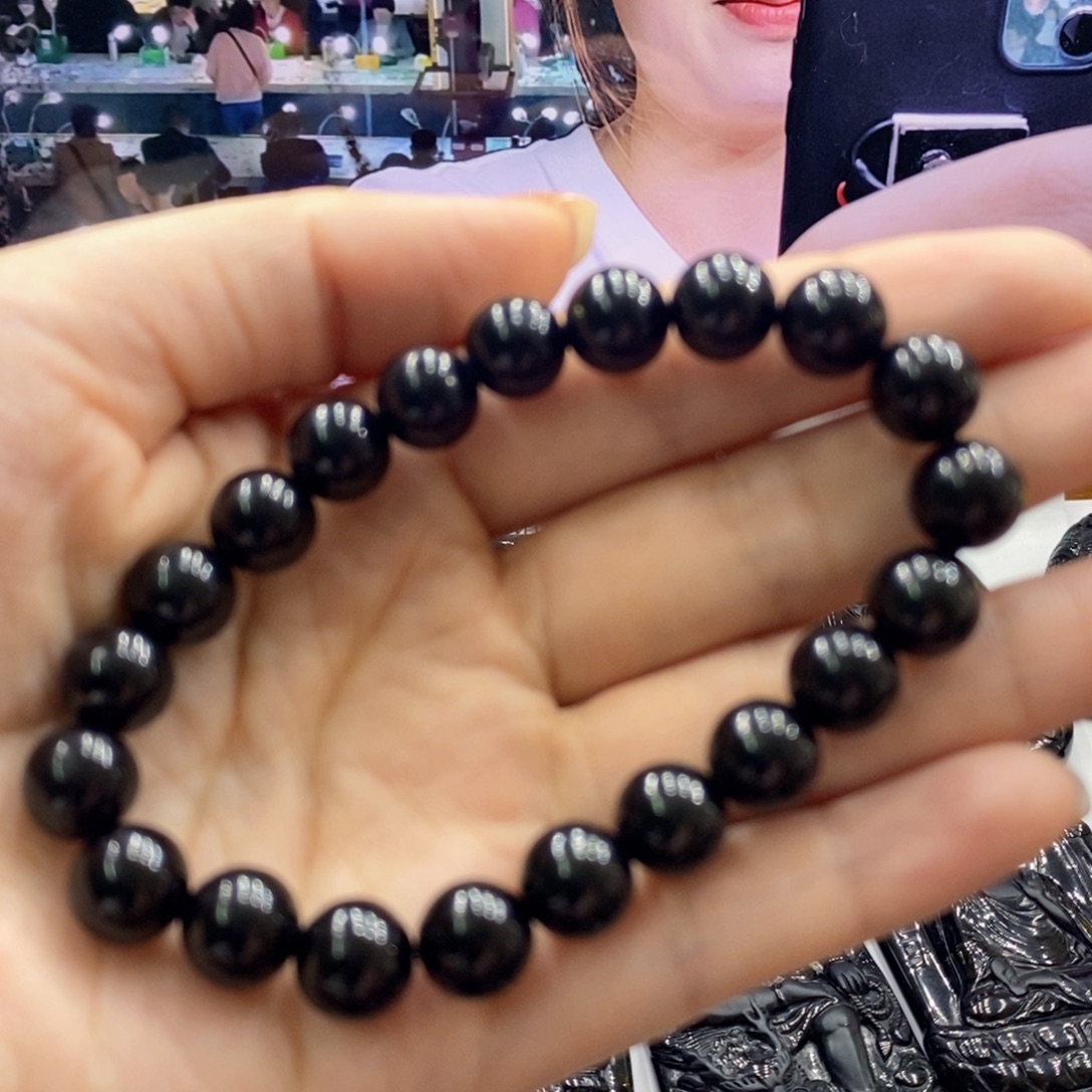 翡翠未镶嵌颈饰y031 9-10mm左右