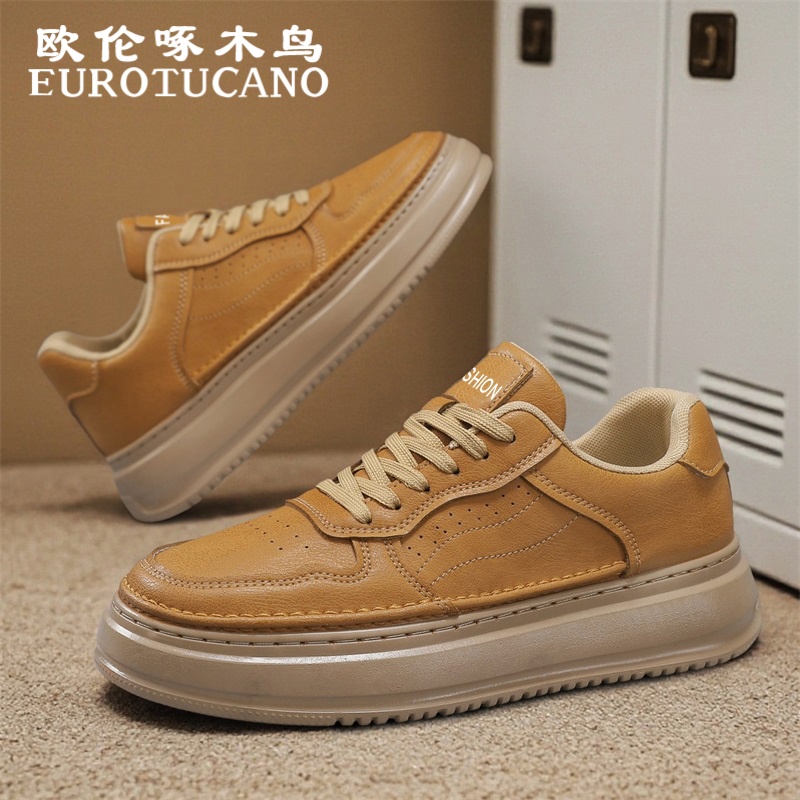 欧伦啄木鸟EUROTUCANO男鞋秋季舒适百搭运动休闲板鞋子男款工装鞋