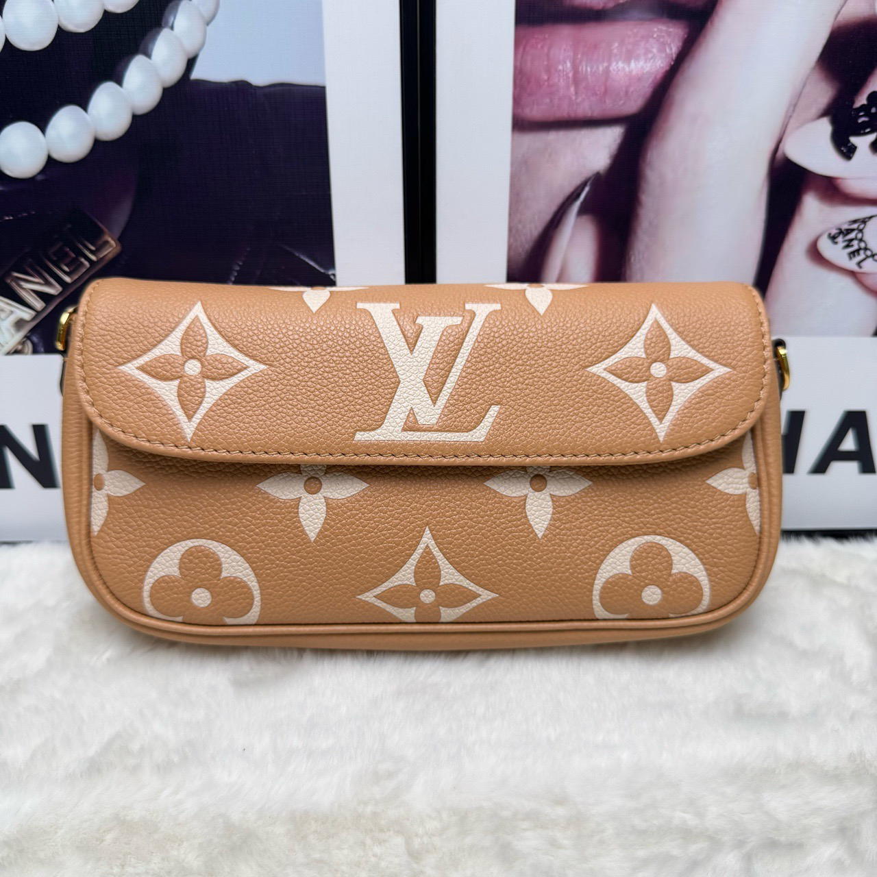 99新 LouisVuitton/路易威登 浅驼色ivy（24年芯片）