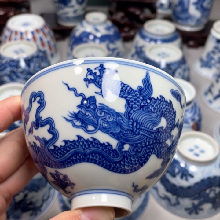 摆件景德镇陶瓷现代手工陶瓷茶具