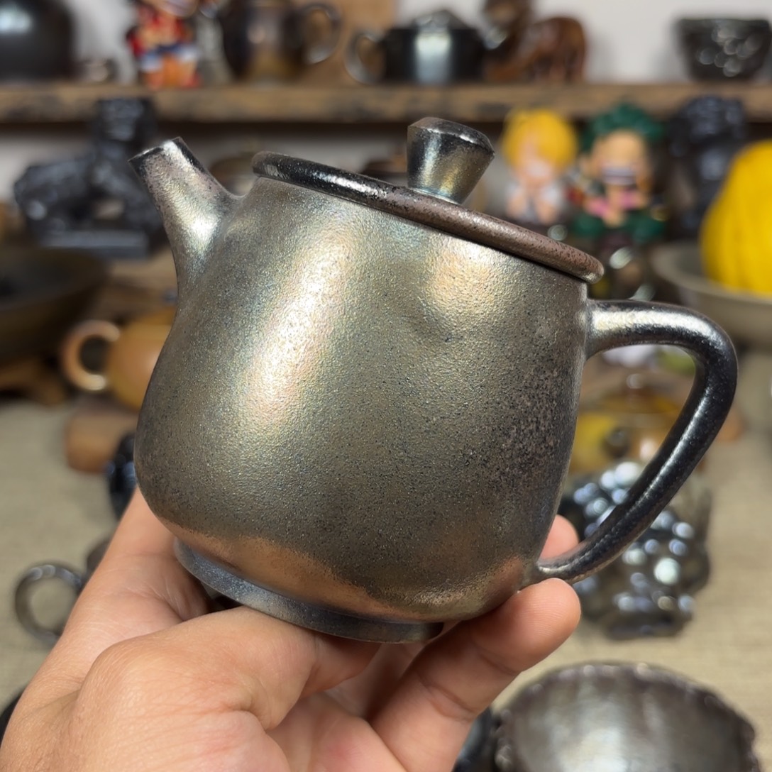 建水紫陶三木柴烧微瑕