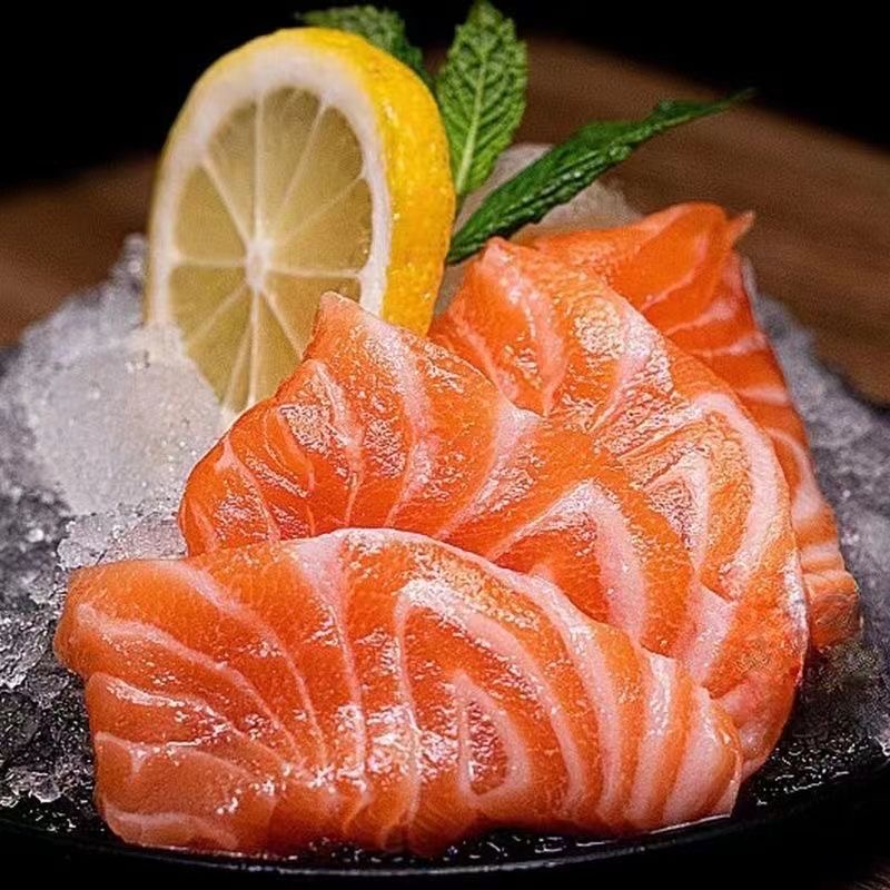 新疆三文鱼中段400g/盒*3盒刺身日料正宗冰鲜中段寿司包邮虹鳟鱼