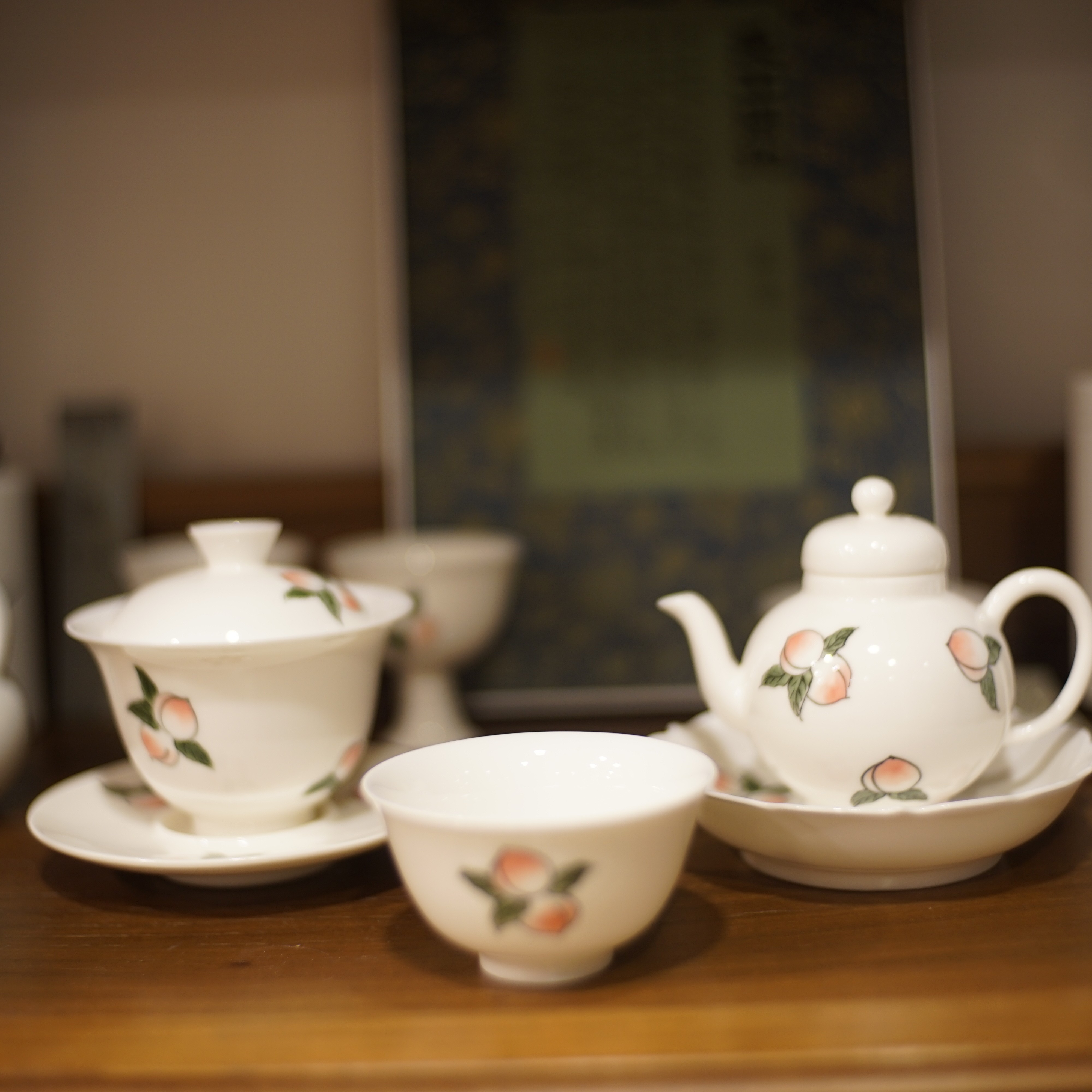 手绘桃子茶具 系列
