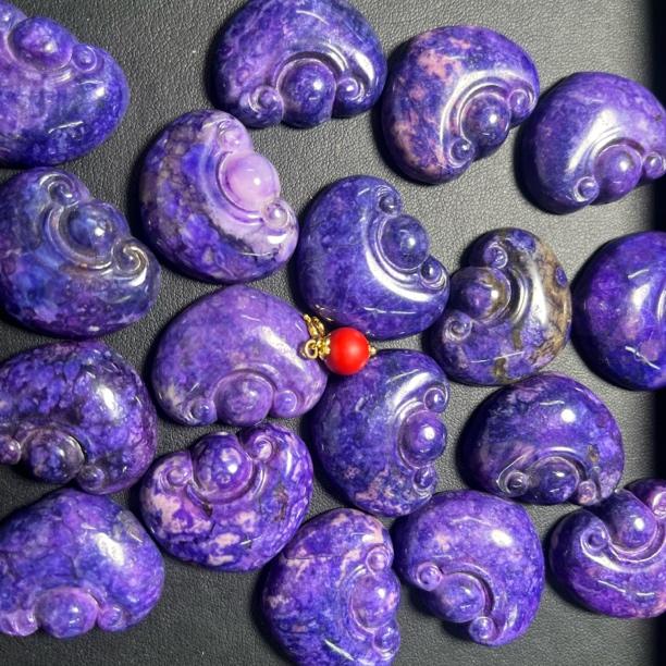 【梵&星】丝绒紫如意吊坠  多样性发货SJL-242