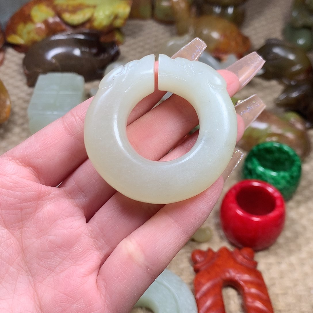 白玉菩提吊坠挂件