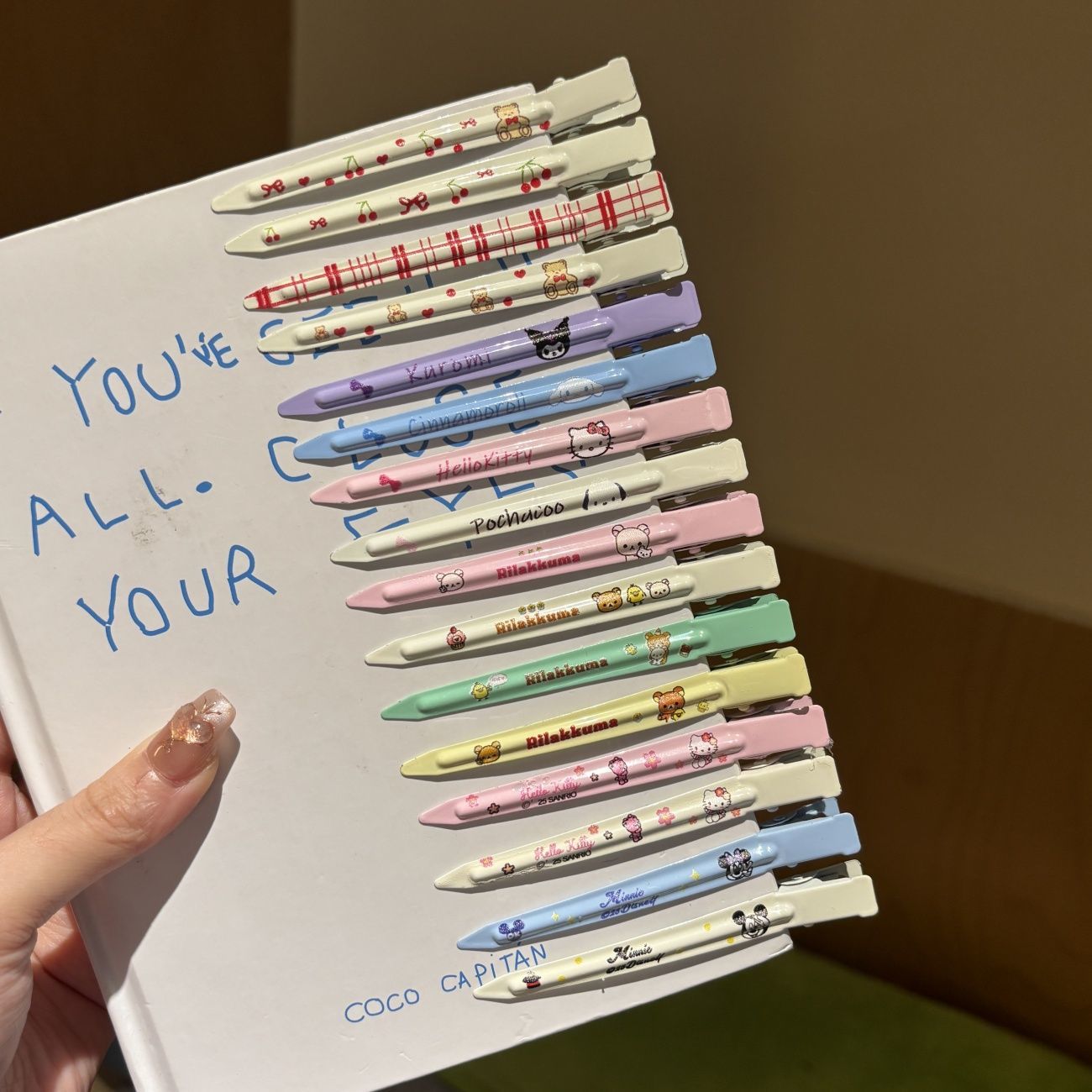 可爱三丽鸥KT猫轻松熊合金鸭嘴夹夏季甜美少女碎发刘海夹超仙发卡商品图