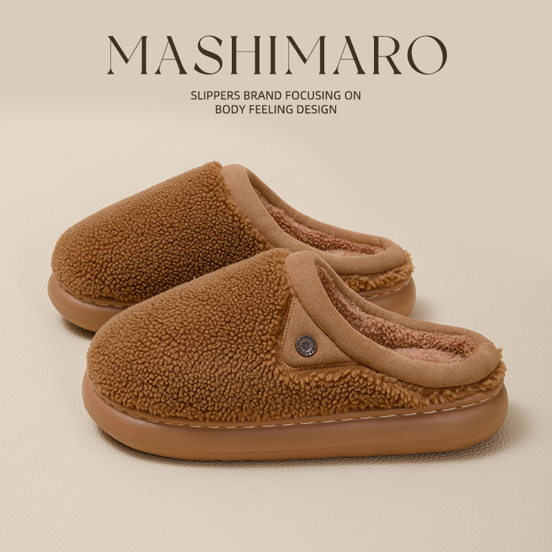 流氓兔棉拖鞋女士加绒保暖家居家用意式轻奢情侣毛毛棉拖男秋冬季商品图