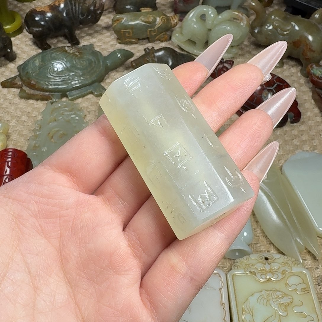 白玉菩提吊坠挂件
