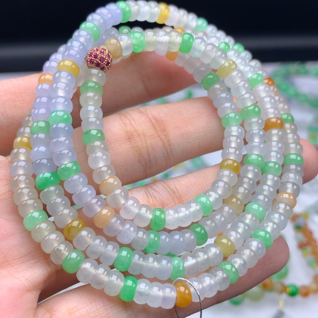 翡翠手链未镶嵌卡