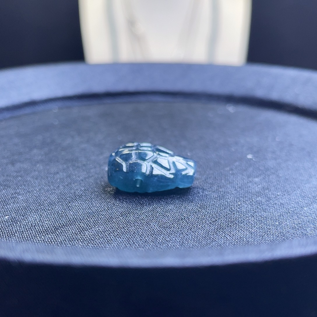 峰***云翡翠散珠天然A货翡翠三通一颗