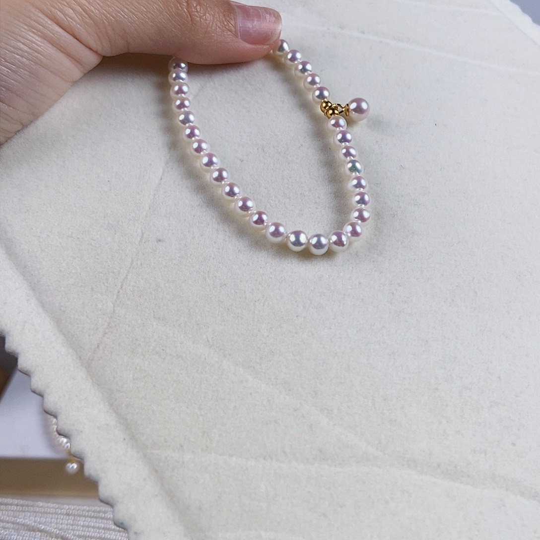 淡水珍珠手绳银S925镶嵌