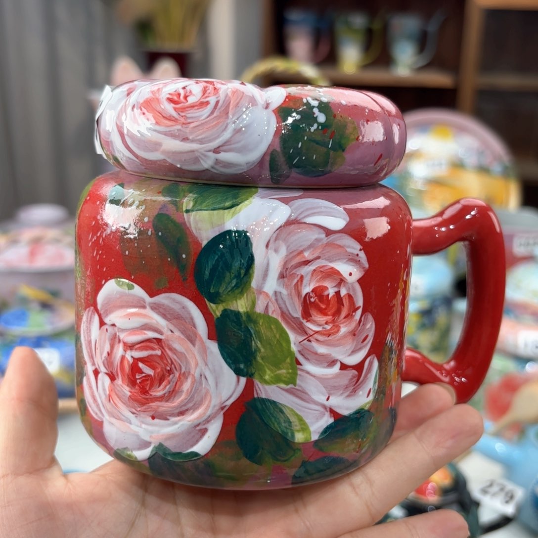 景德镇手绘高温釉下彩陶瓷茶具