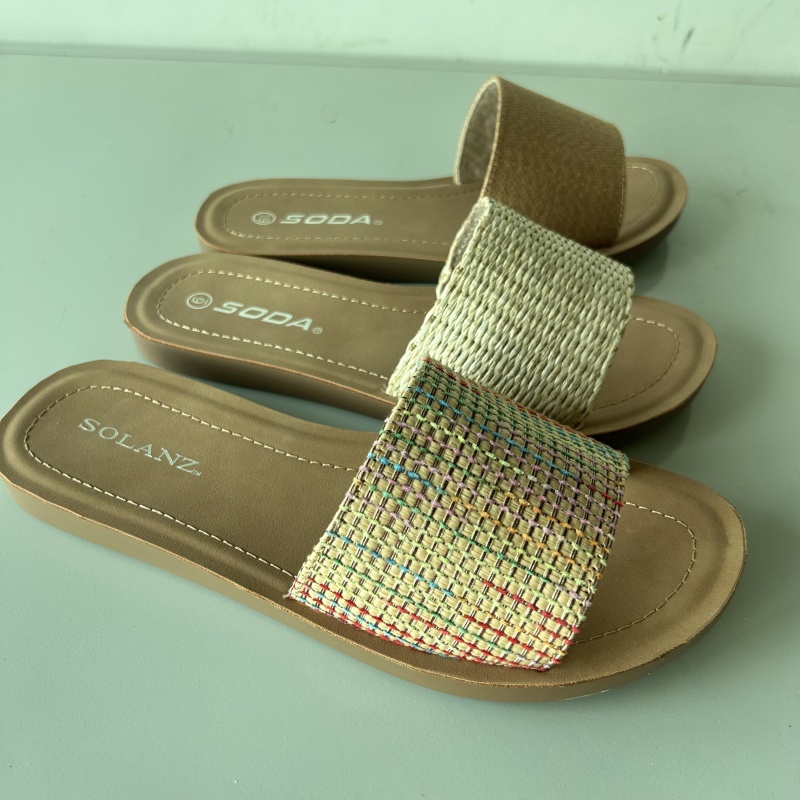 25款时尚休闲百搭外穿拖鞋女鞋一字带凉鞋-0256