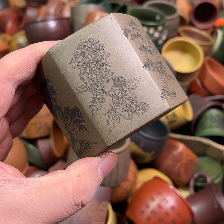 紫砂茶杯全手工紫砂主人杯