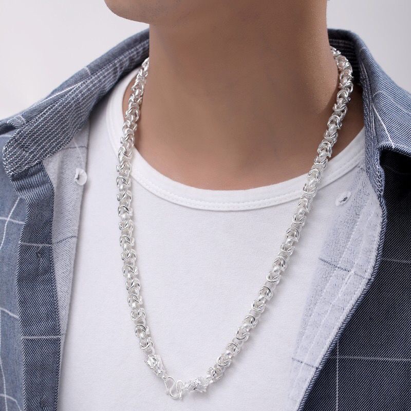 链子足银 龙骨款式项链