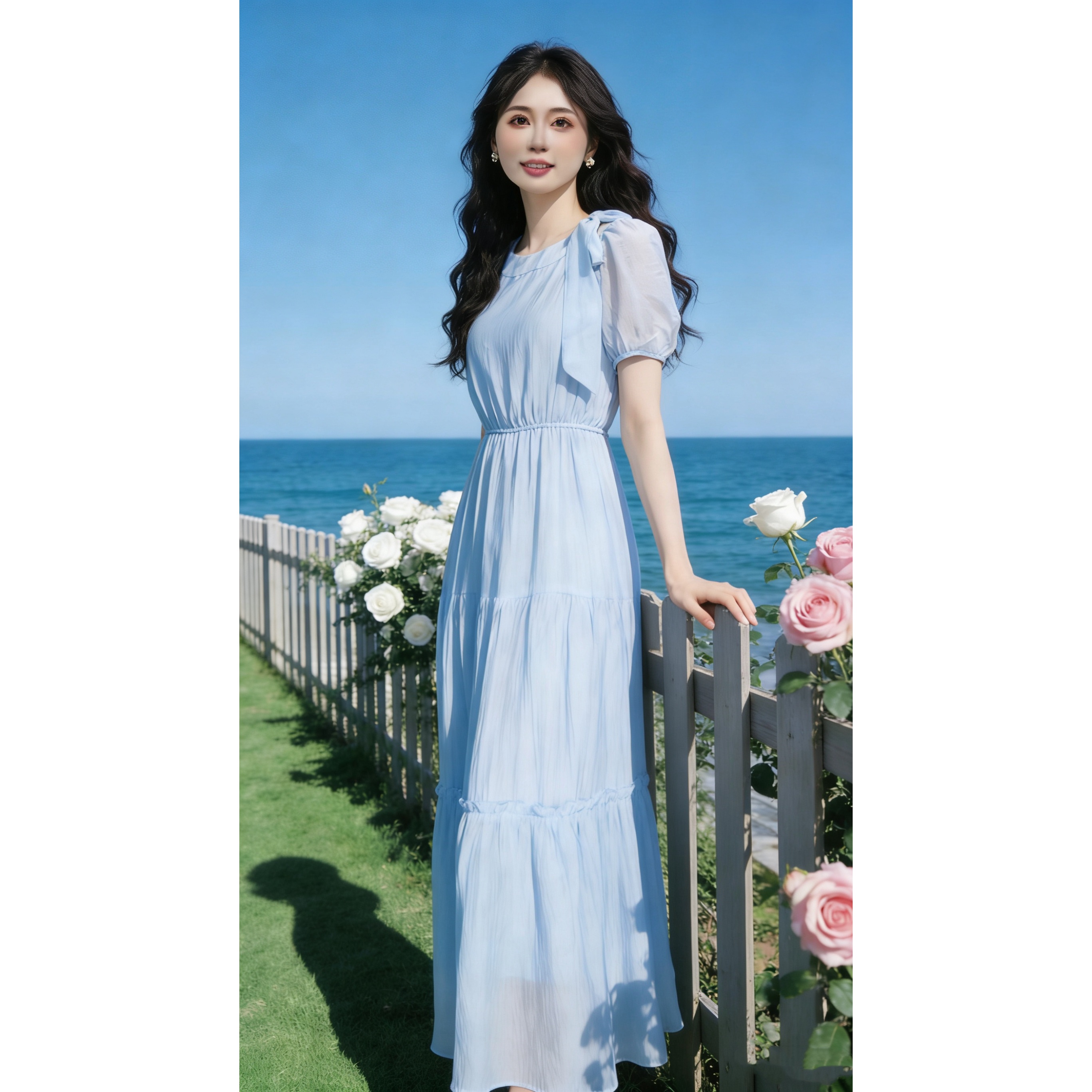 瑞瑞定制【深海絮语】无拉链【有里布】夏2025新款女士连衣裙1460