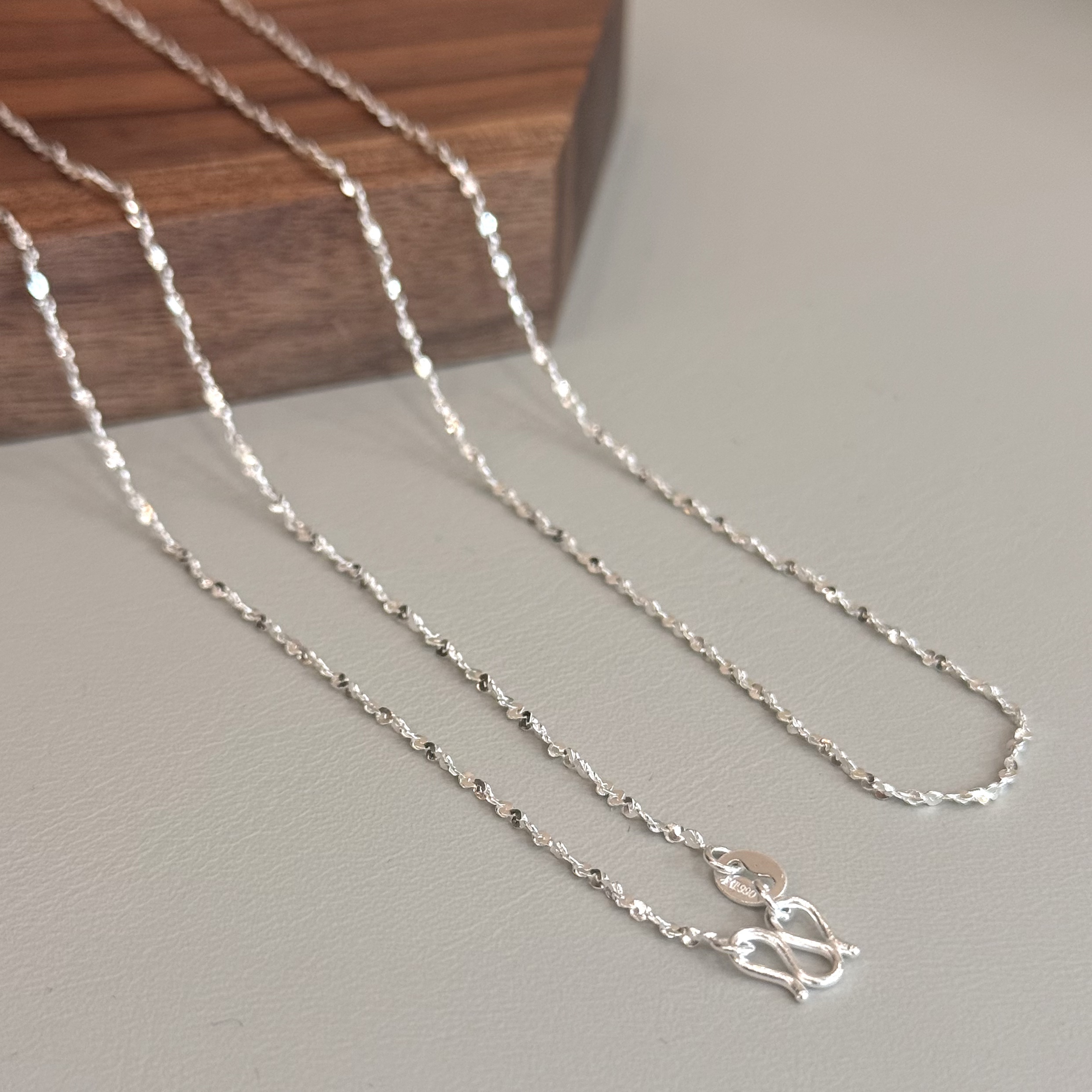 足银银制品 【铭记珠宝】足银链子20-3DM249H1005【多样性发一件】