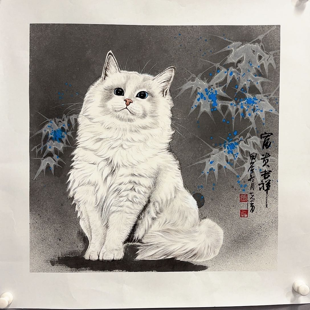 国画国画纯手绘作品请放心去藏