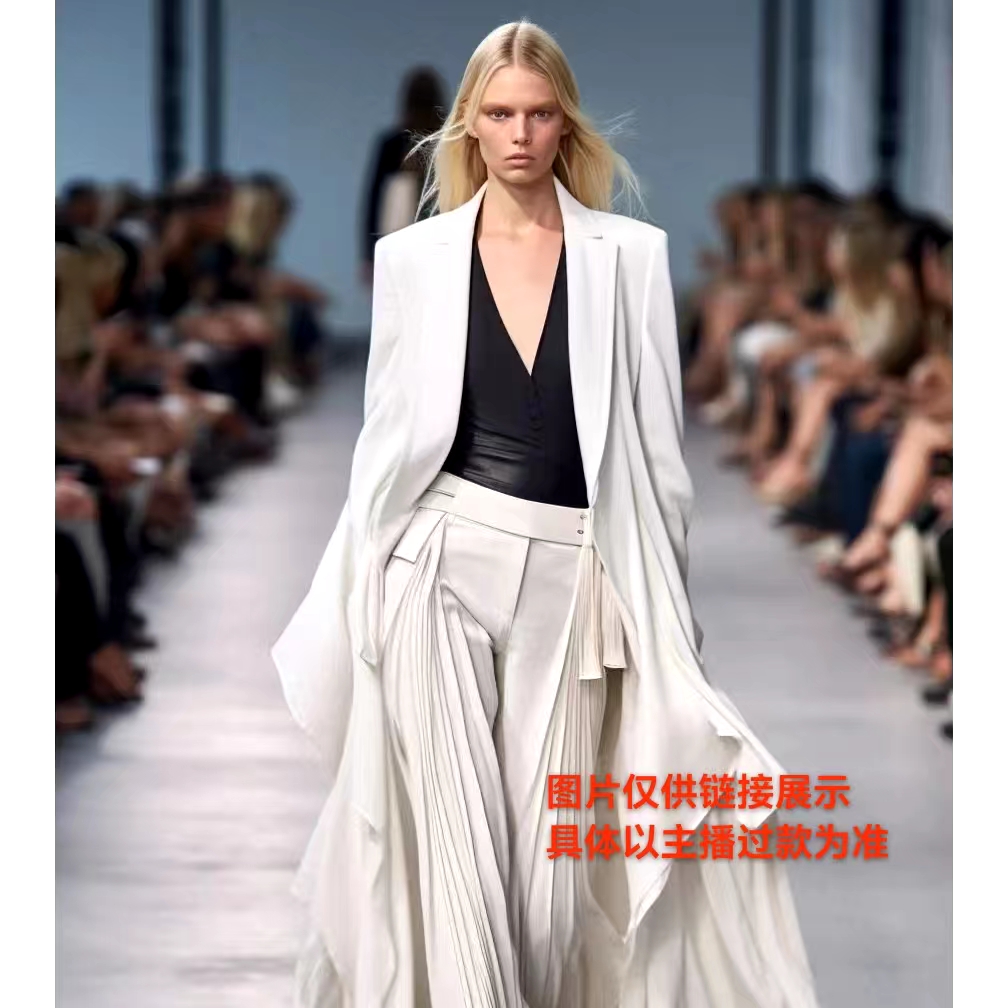 女士白色轻奢气质时尚百搭简约西装209-499