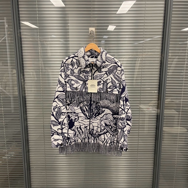 99新 DIOR/迪奥 摩洛哥系列下摆图腾流苏大衣外套 40码 #10313