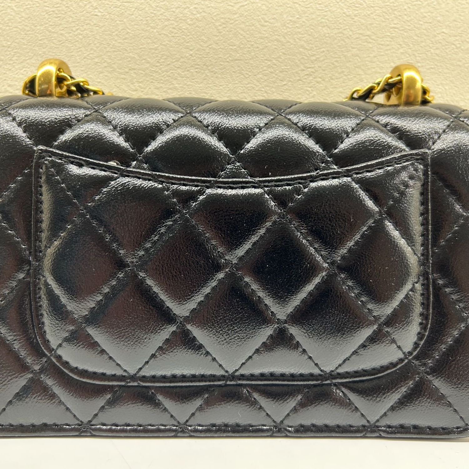 2025新款真皮女包双金珠黑色