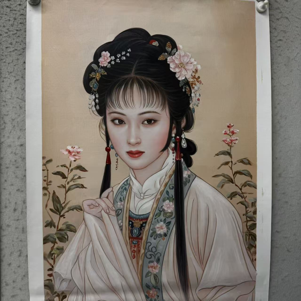 林彦新-林妹妹-约60-90厘米-油画-麻布