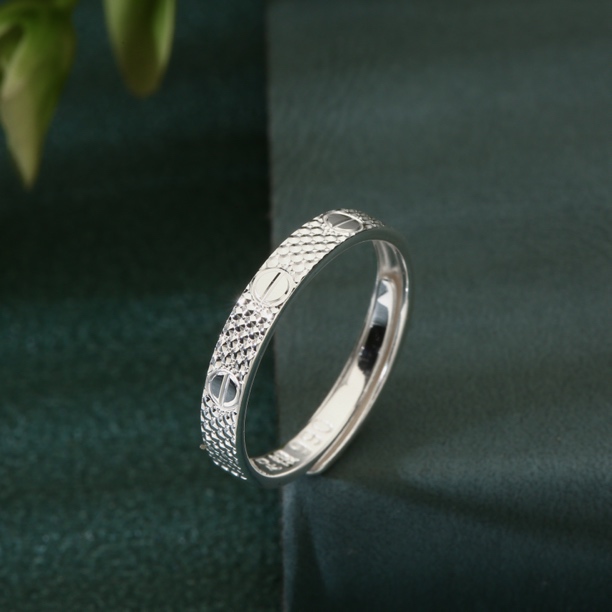 足银戒指 可洗澡纯银戒指