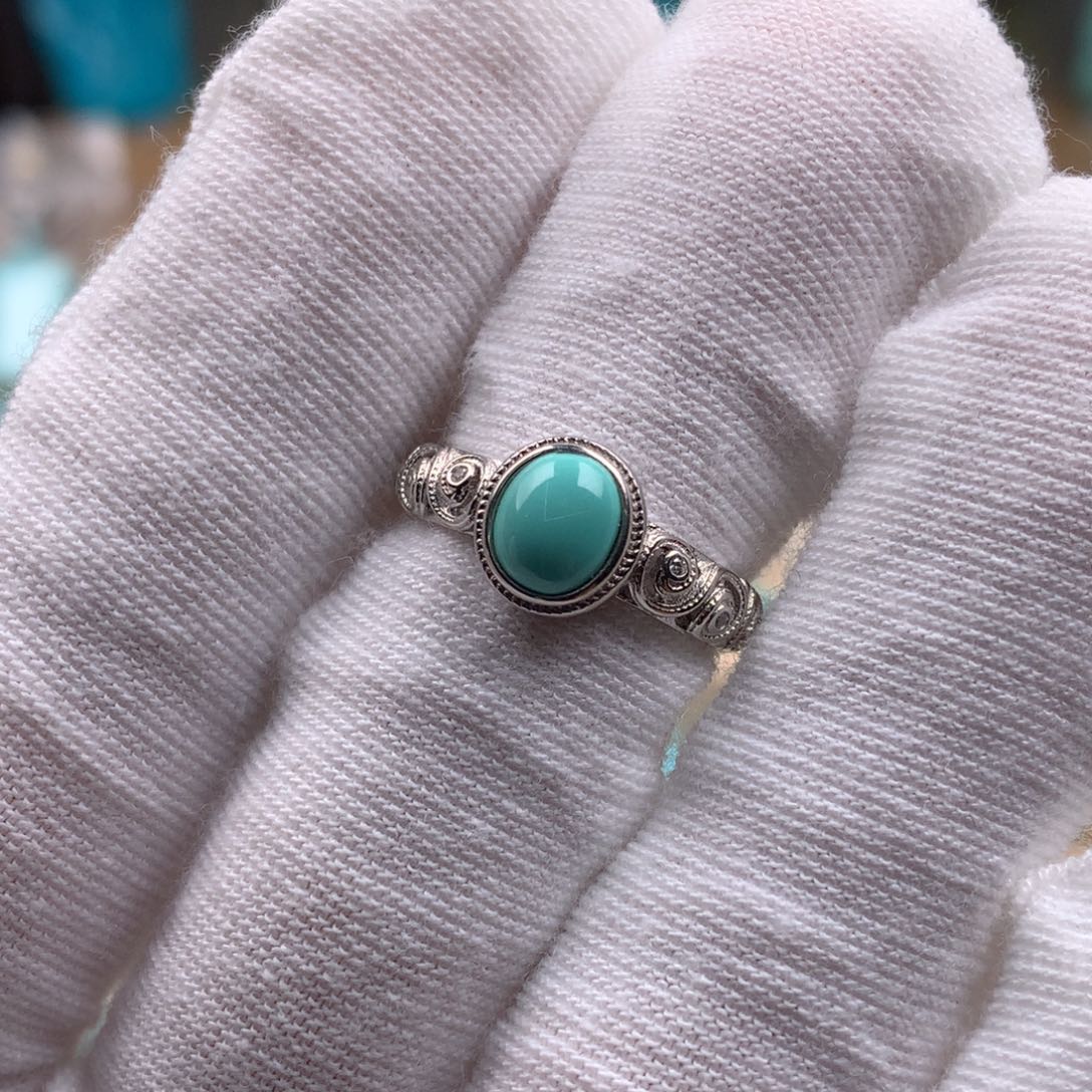 绿松石银S925镶嵌珠宝奇石