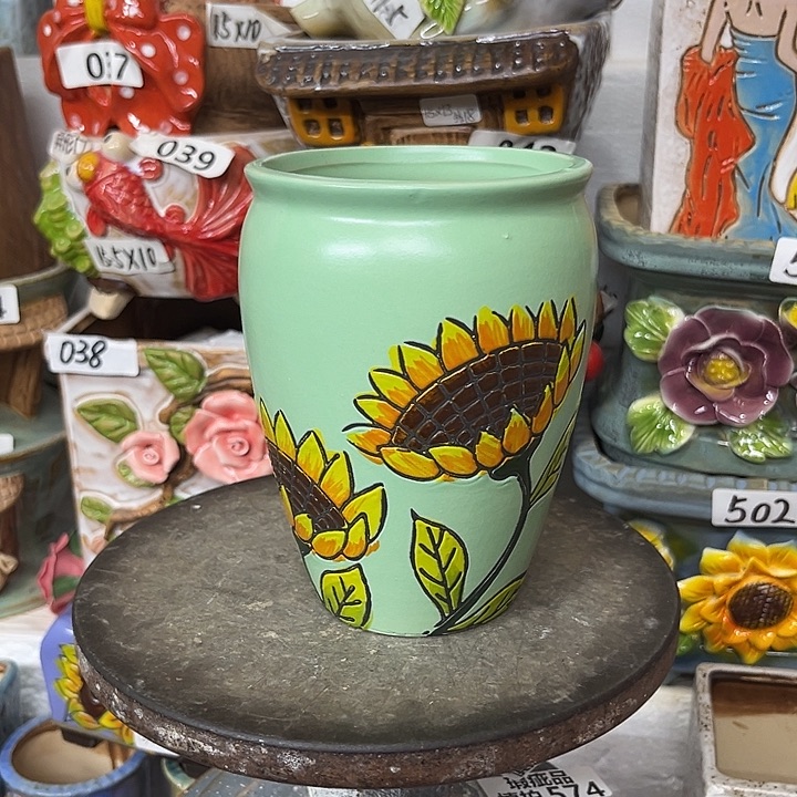 粗陶材质多肉花盆