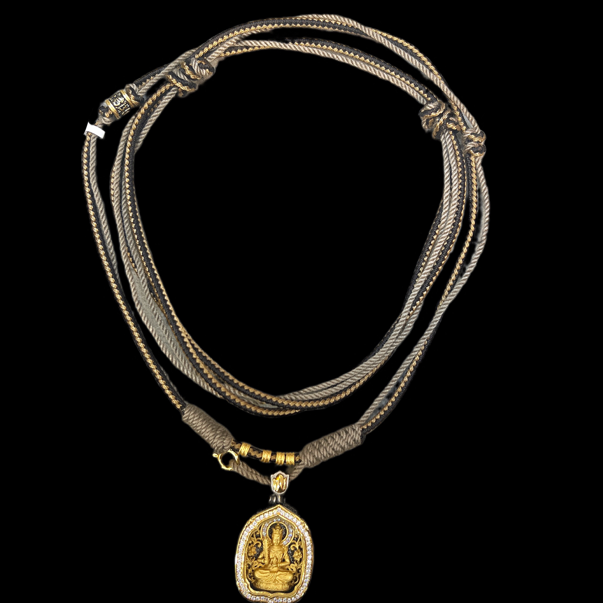 吊坠925银 8963-银项链虚空藏孤品