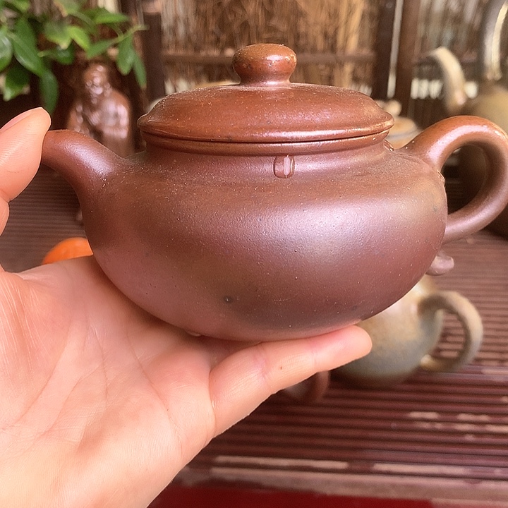 紫砂茶壶纯自然高温无釉裸柴烧